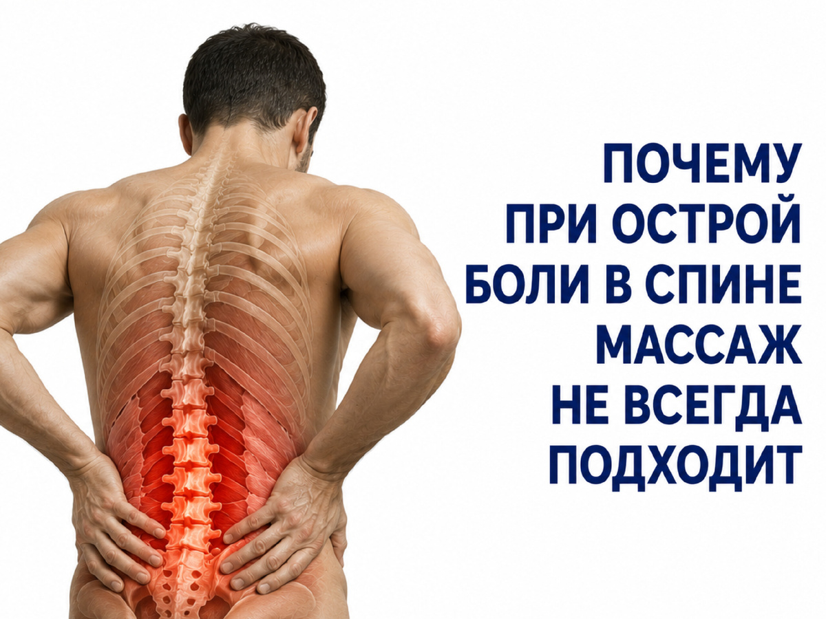 Почему массаж не всегда и не всем подходит при боли в спине?