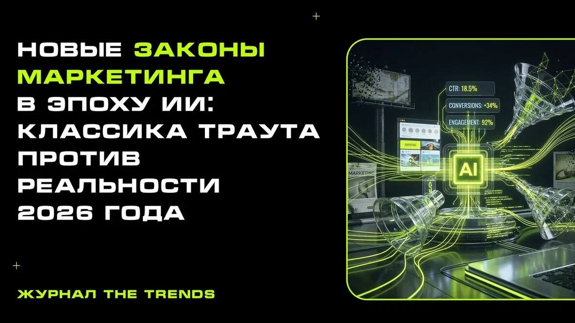 Новые законы маркетинга в эпоху ИИ: Классика Траута и рождение новой парадигмы.