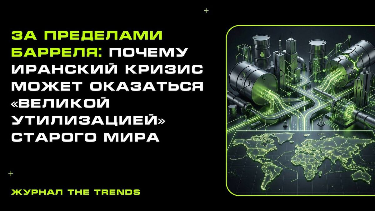 За пределами барреля: почему иранский кризис может оказаться «великой утилизацией» старого мира.