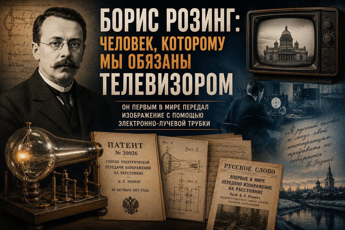 Борис Розинг заложил основу телевидения, но при жизни так и не получил заслуженного признания