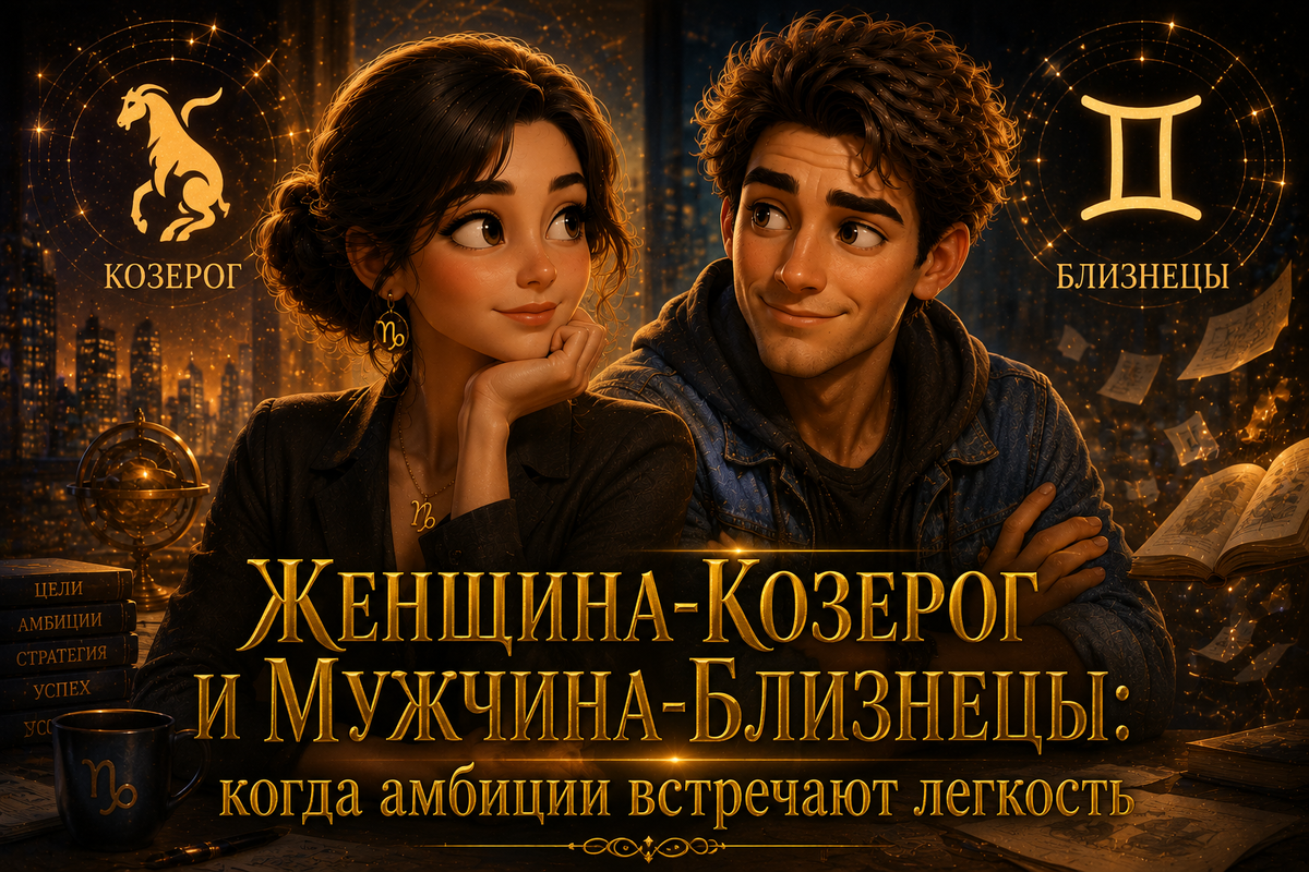  Женщина-Козерог и Мужчина-Близнецы