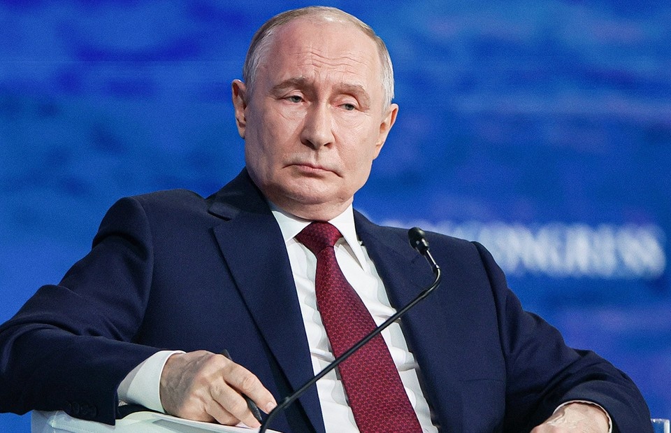    Президент РФ Владимир Путин во время пленарного заседания в рамках XXIX Петербургского международного экономического форума. Фото: Владимир Смирнов/ТАСС