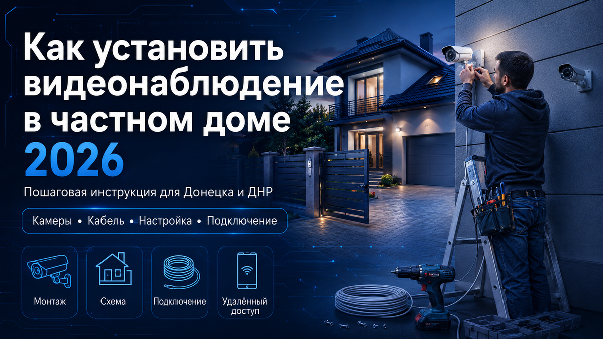 Установка видеонаблюдения в ДНР