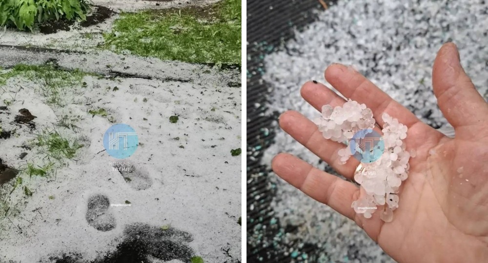 На пригород Нижнего Тагила обрушился град