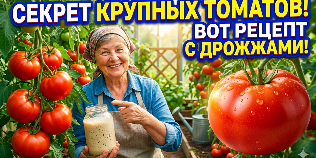 Дрожжи — Главный Секрет Крупных Томатов. Вот Правильный Рецепт!