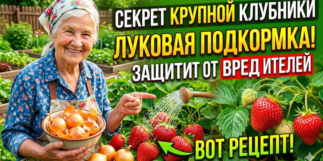 Луковая Подкормка для Клубники Защищает от Вредителей. Вот Как её делать!