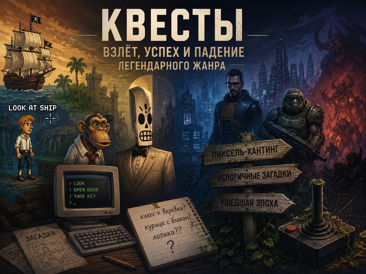 Игры жанра "Квест": взлёт, успех и падение легендарного жанра