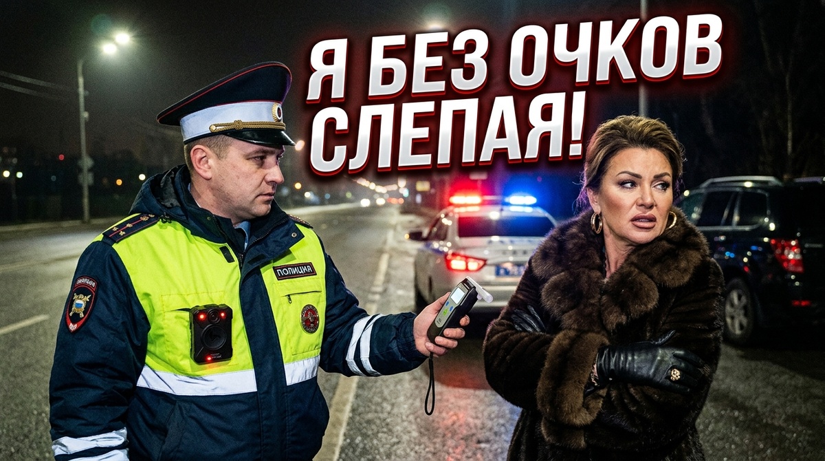 Она была абсолютно уверена, что блестяще разыгранный спектакль спасет её от наказания, но она не учла одну маленькую, беспристрастную деталь на форме инспектора