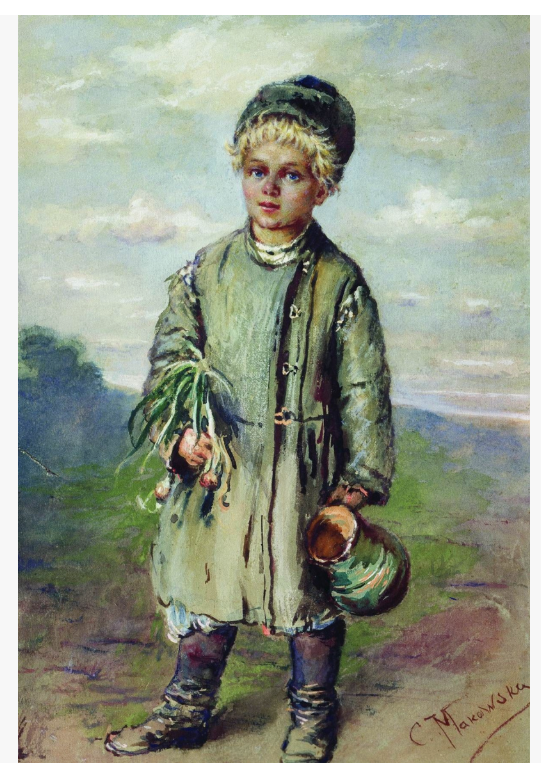 Константин Егорович Маковский (1839-1915) "Крестьянский мальчик"