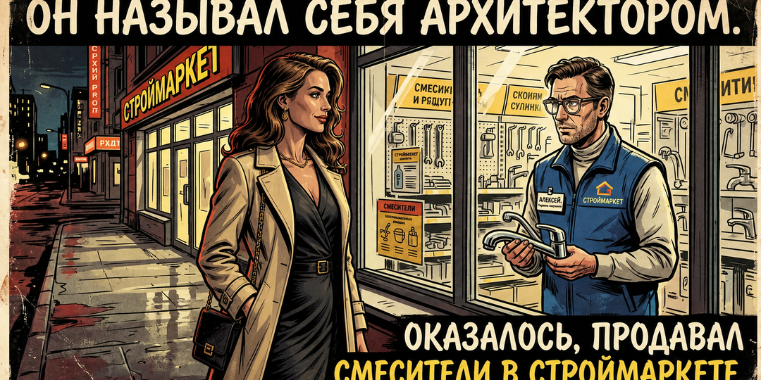 Он называл себя архитектором. Оказалось, продавал смесители в строймаркете