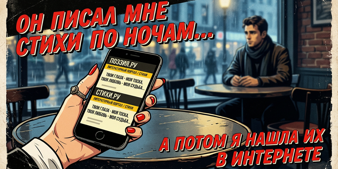 Он писал мне стихи по ночам. А потом я нашла их в интернете