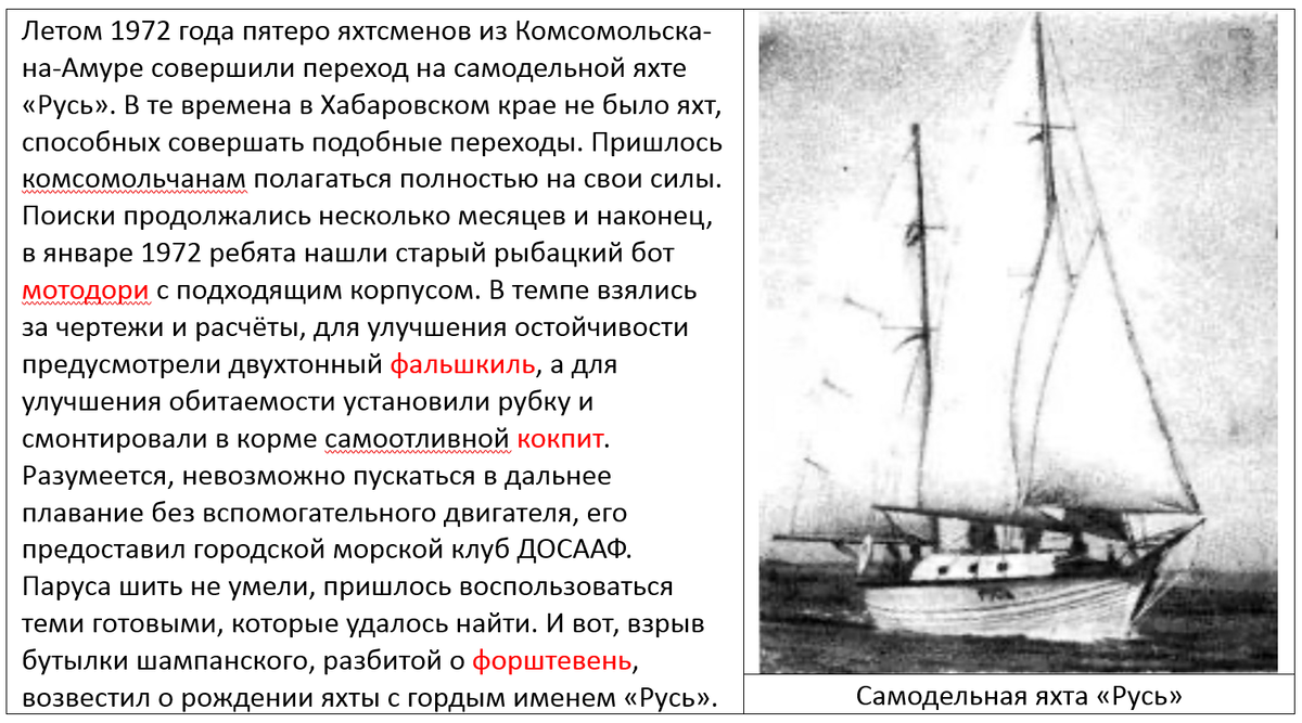                                       Дальнее плавание из Комсомольска-на-Амуре во Владивосток                                               