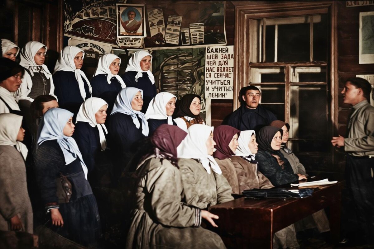    Обучение населения чтению и письму, деревня Шоркасы / Публичное достояние