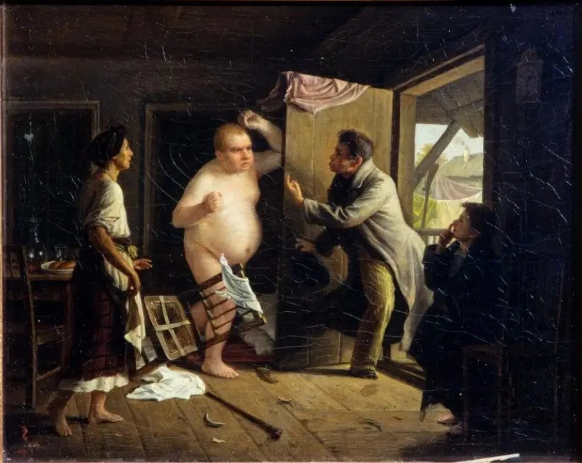     Сергей Грибков. Ссора Ивана Ивановича с Иваном Никифоровичем. 1864   
undefined