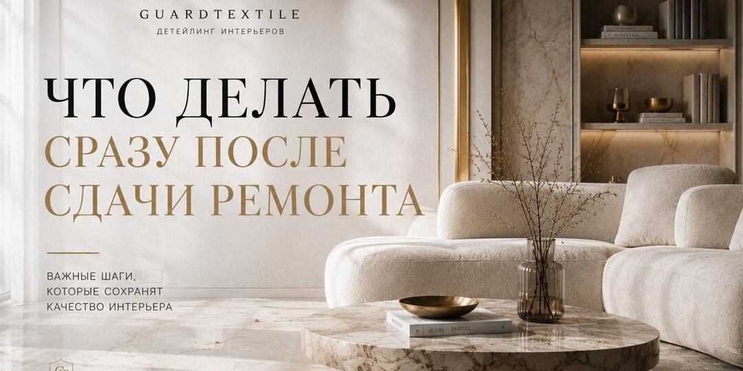 Что делать сразу после сдачи ремонта