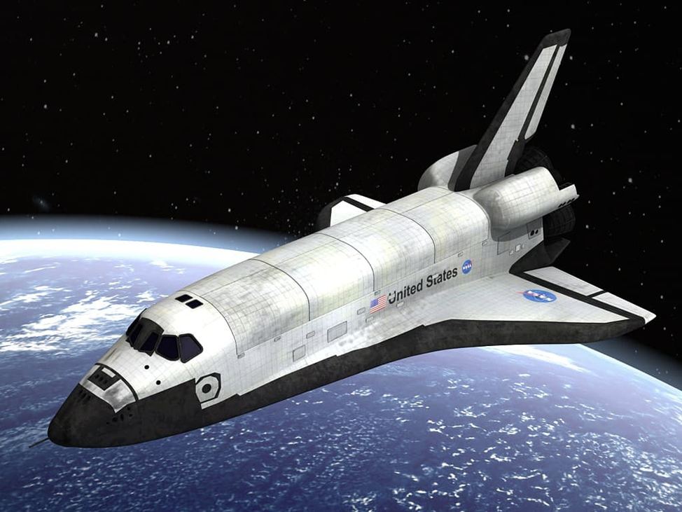 Космический корабль «Space Shuttle». Источник: renderhub.com