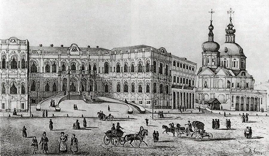 Гравюра середины XIX века