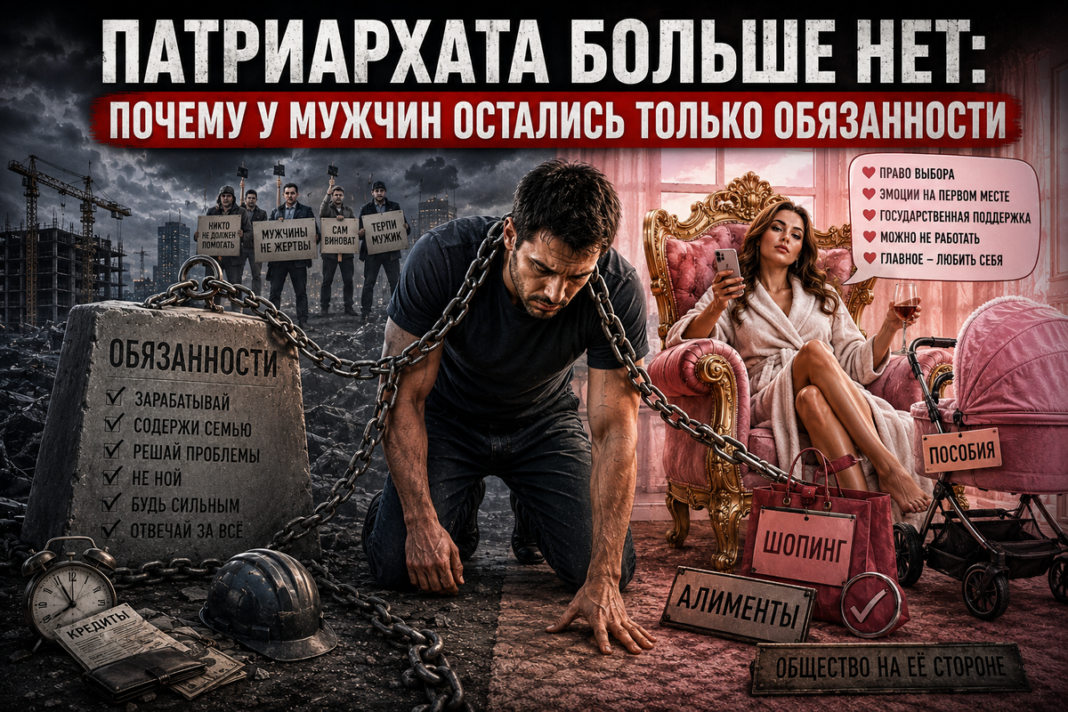 у мужчин только обязанности