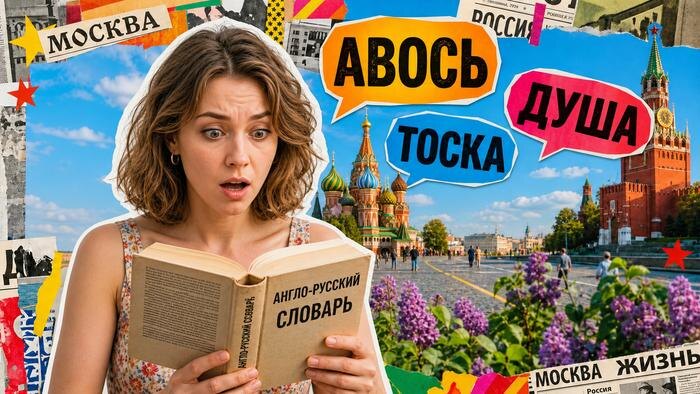 Русские слова, которые невозможно перевести одним словом. Обложка © ChatGPT