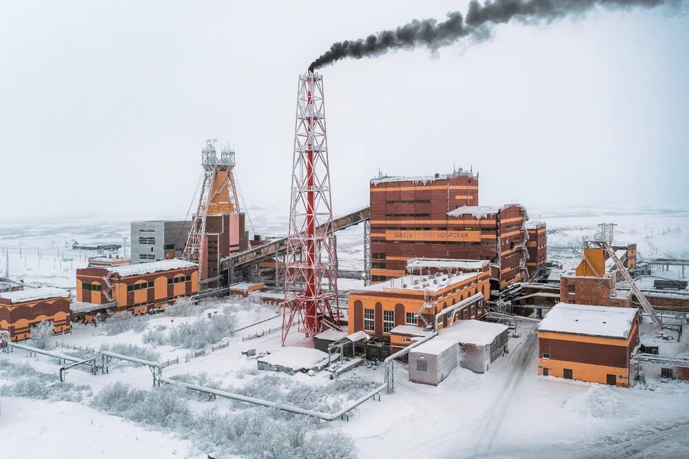 Угольная шахта в окрестностях Воркуты. Из 13 шахт сегодня работает одна