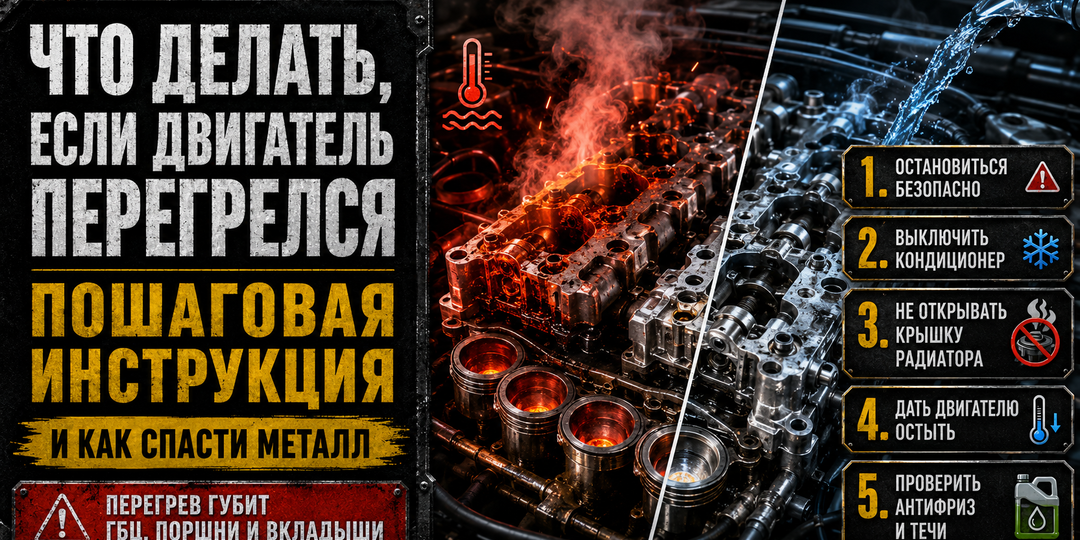 Что делать, если двигатель перегрелся: пошаговая инструкция (и как спасти металл)