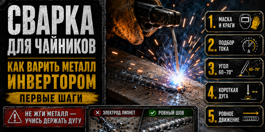 Сварка для чайников: как варить металл инвертором (первые шаги)