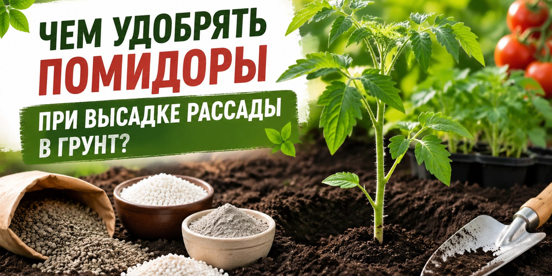 Чем удобрять помидоры при высадке рассады в грунт?