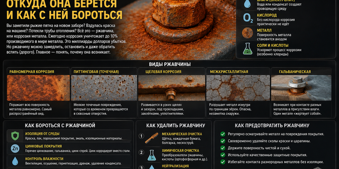 Ржавчина: откуда она берётся и как с ней бороться