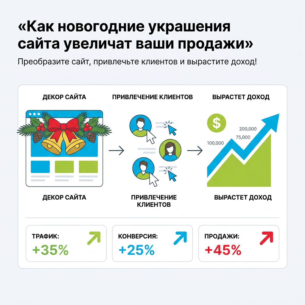    Как новогодние украшения сайта увеличат ваши продажи