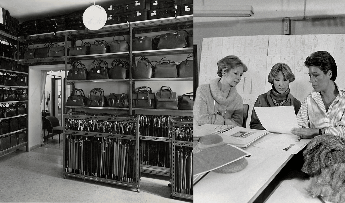 Courtesy of Fendi. The Fendi shop in Rome, 1954.
