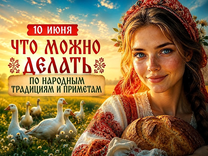 10 июня ❖ Что делать по народным традициям и приметам