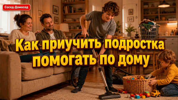 Подросток и домашний быт – как приучить его реально помогать, а не исчезать в тумане после фразы “вынеси мусор” 😅