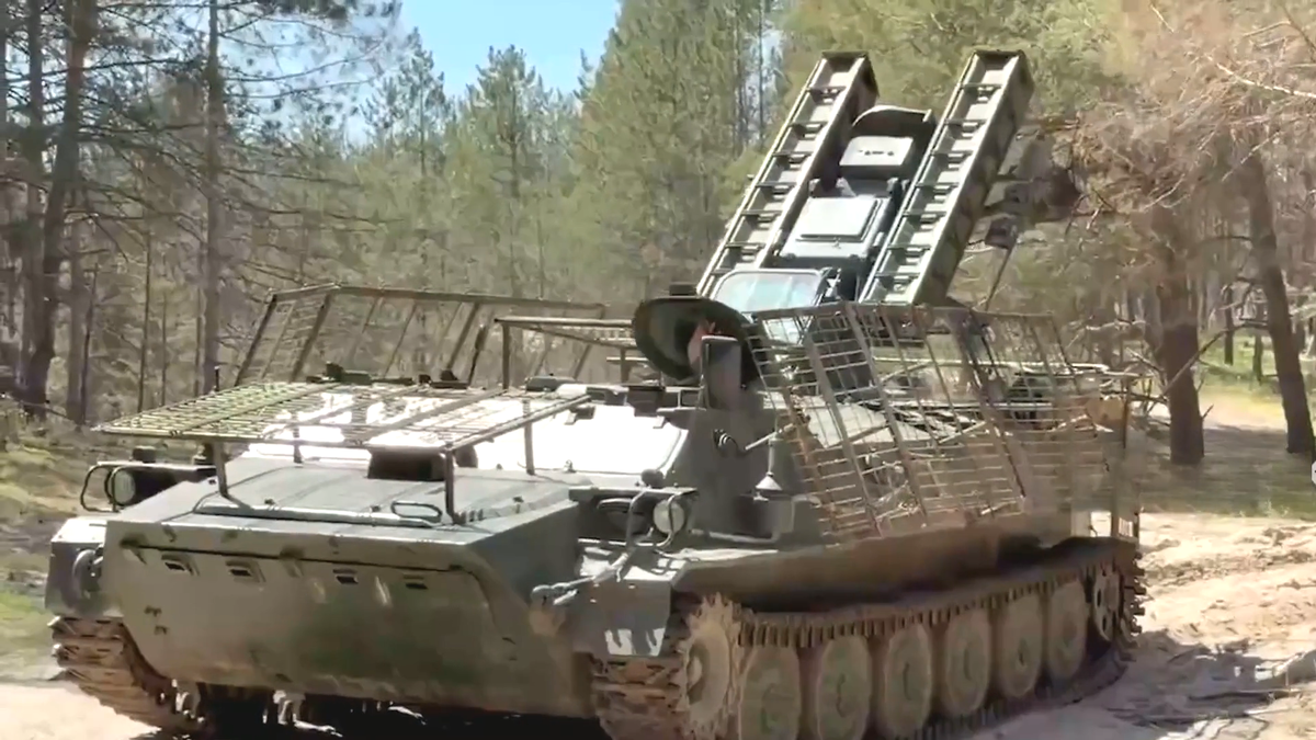 Поражение дронов Украины, работа ЗРК «Стрела-10» России