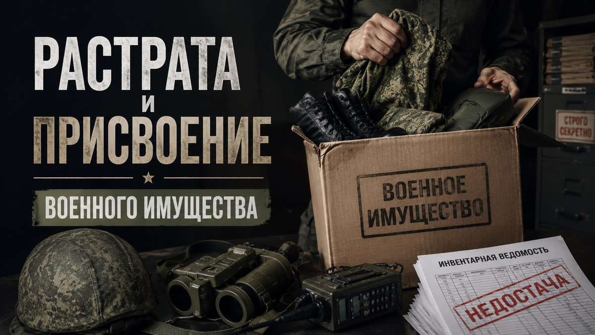 Растрата и присвоение военного имущества: риски для начальников служб и складов
