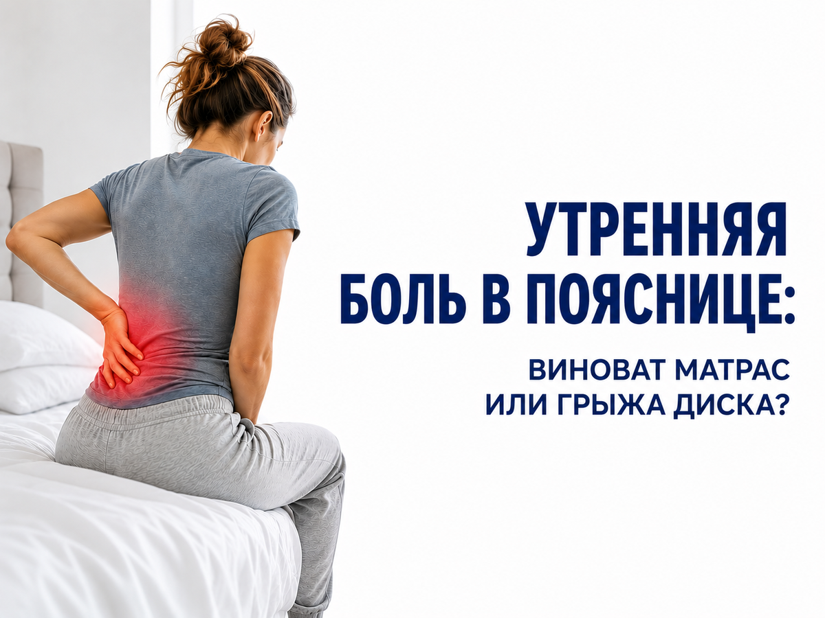 Утренняя боль в пояснице: виноват матрас или грыжа диска?