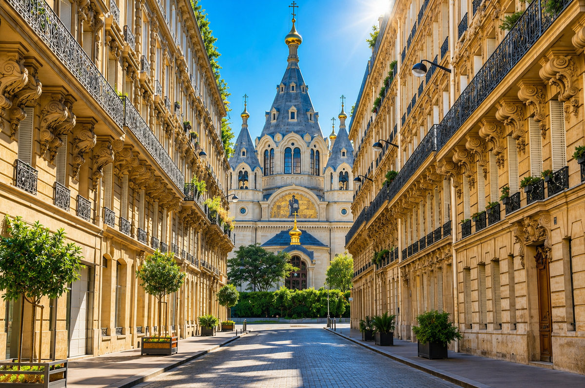 Собор Святого Александра Невского (Cathédrale Saint-Alexandre-Nevsky) — 1861 год, Париж, Франция