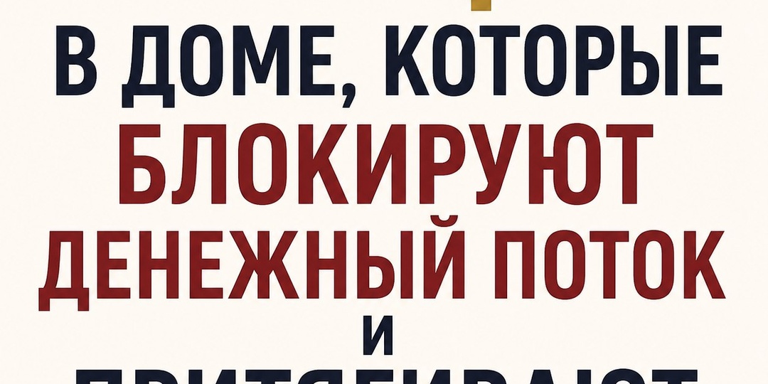 7 вещей в доме, которые блокируют денежный поток и притягивают бедность.