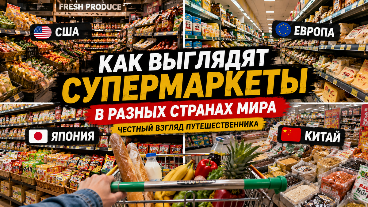Как выглядят обычные супермаркеты в разных странах мира