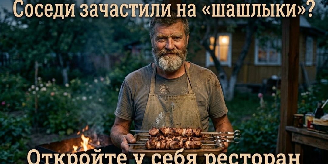 Простой случай отвадил прожорливых соседей, которые каждый вечер заглядывали к нам на шашлык
