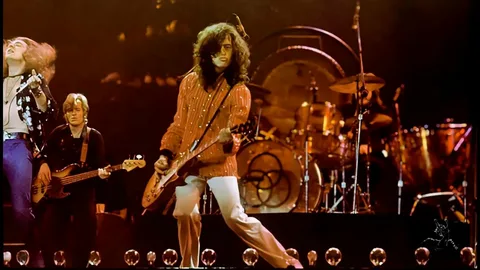 Led Zeppelin на пике популярности во время американского тура