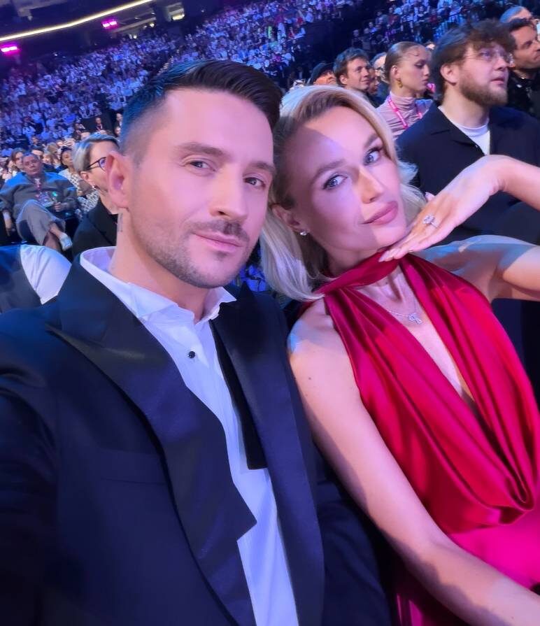    Сергей Лазарев и Полина Гагарина на премии МУЗ ТВСоцсети Сергея Лазарева