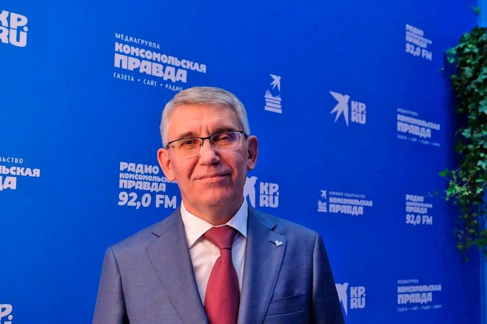   Губернатор Тульской области Дмитрий Миляев в студии «Радио «Комсомольская правда» на площадке Петербургского международного экономического форума подвел итоги двух лет работы. Фото: Андрей Булатов