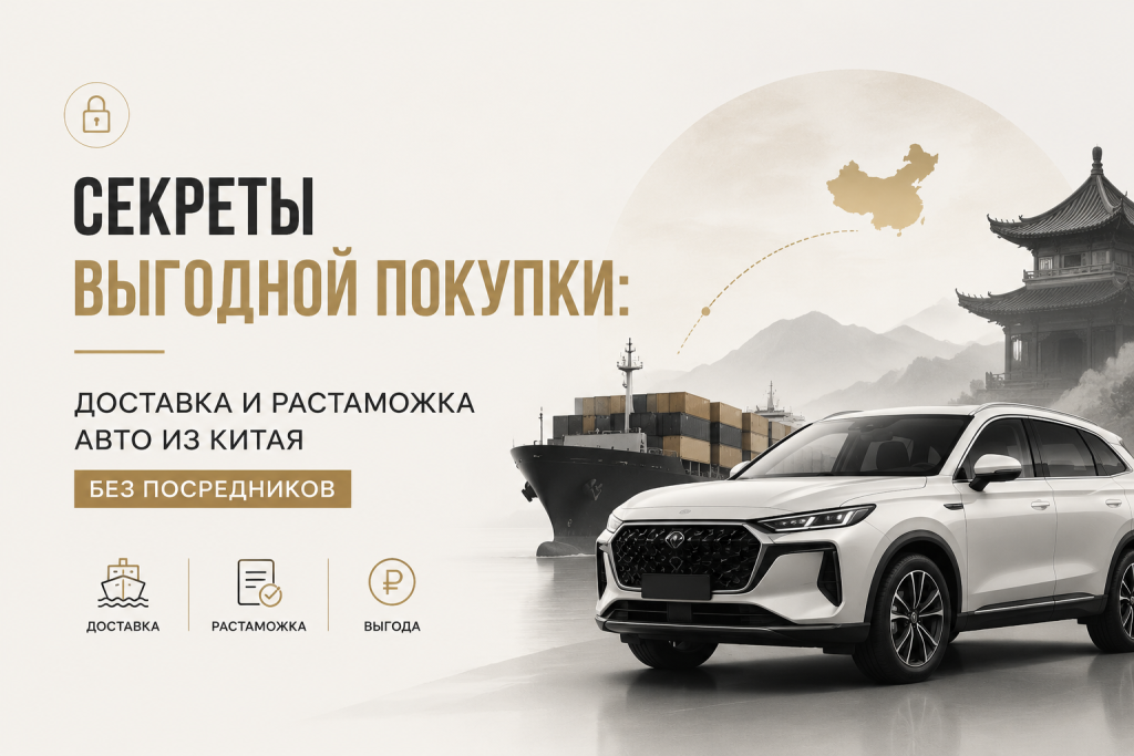    Как выгодно купить авто из Китая с доставкой и растаможкой без посредников