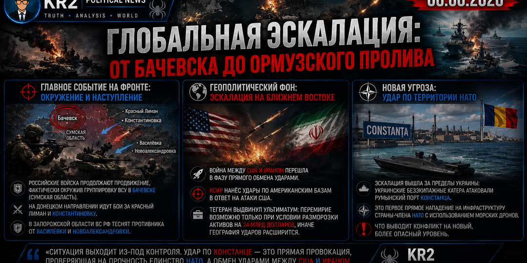 06.06.2026. — «Глобальная эскалация: от Бачевска до Ормузского пролива»