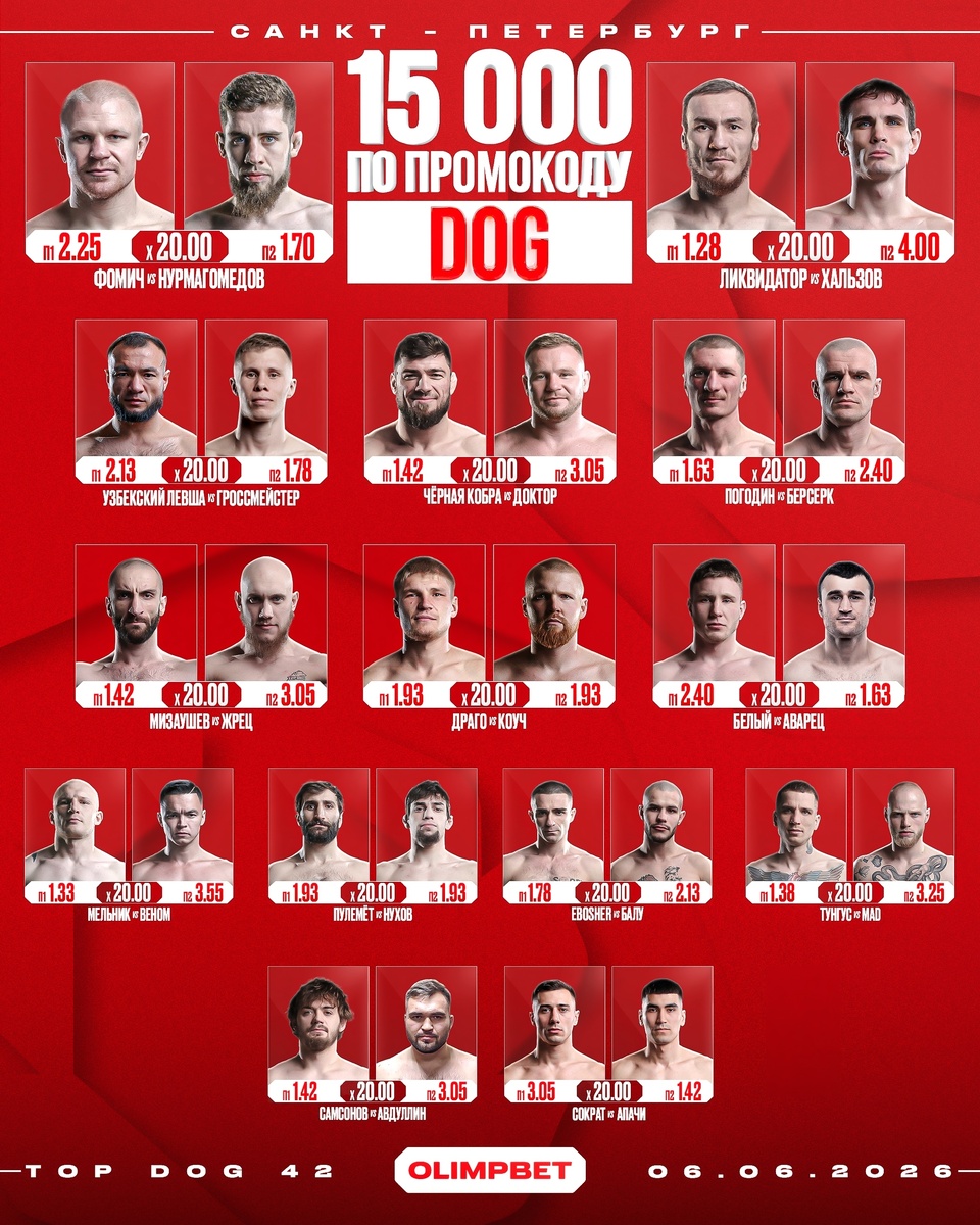     Полный кард Top Dog 42
