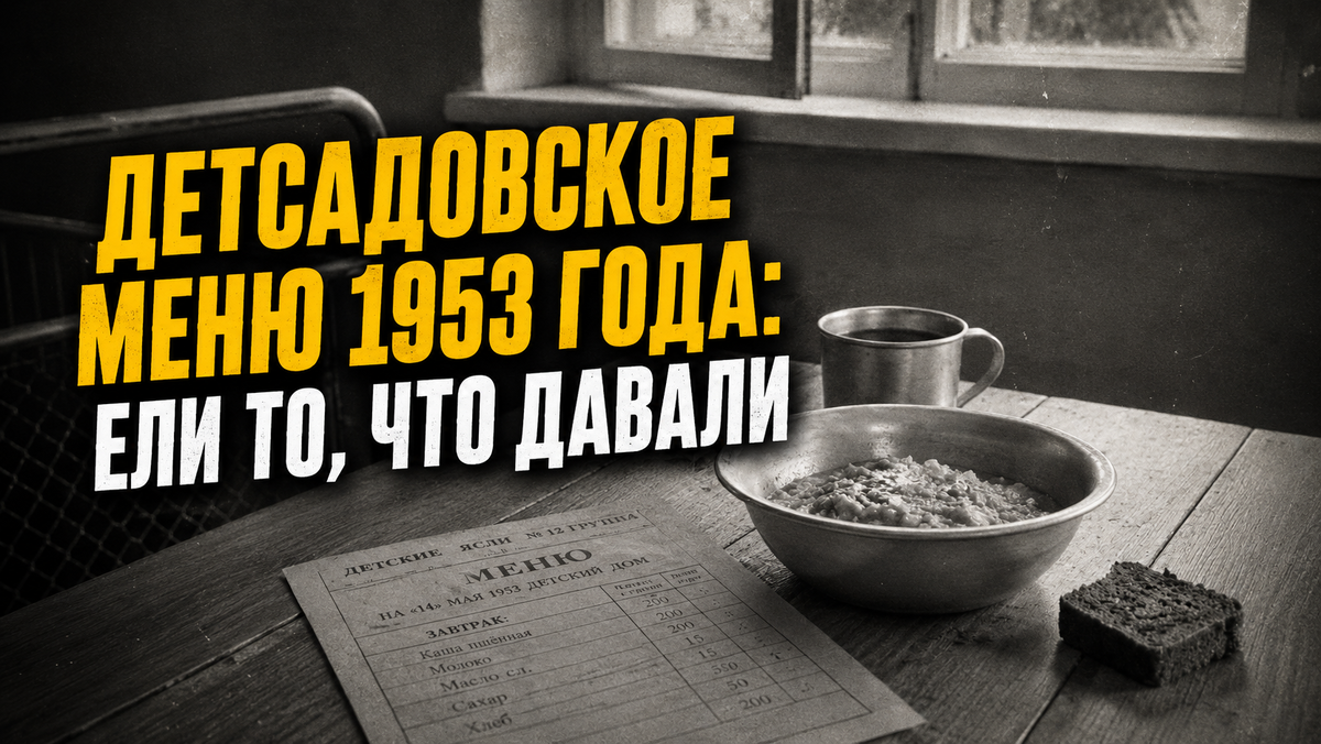Дети ели кашу на воде, а заведующая крутила у виска: меню детсада № 132 за 1953 год — это жесть