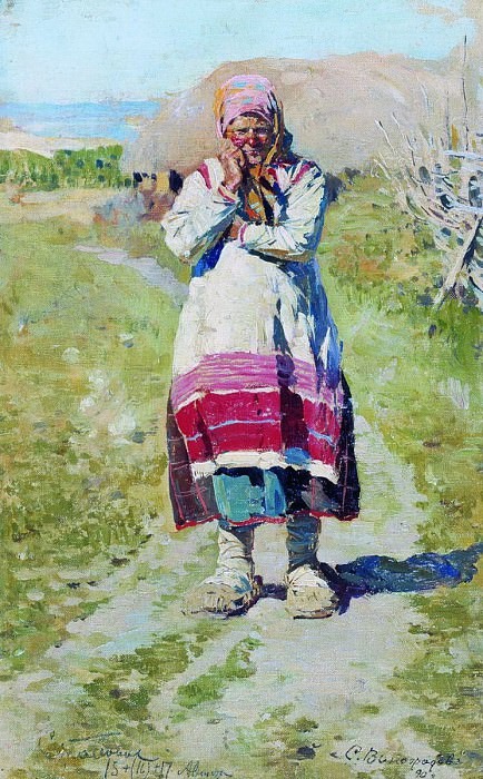 Сергей Арсеньевич Виноградов – Крестьянка. Этюд. 1890