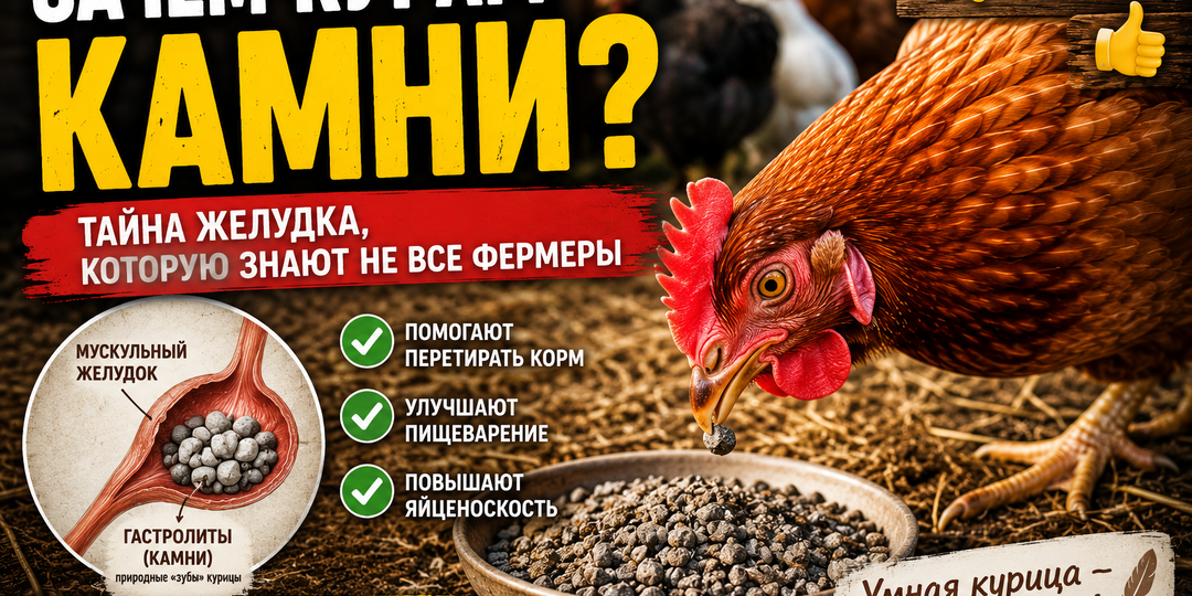 Зачем курам камни? Тайна желудка, которую знают не все фермеры