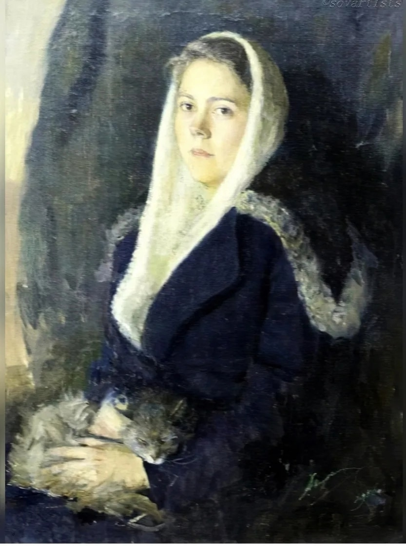 Александр Коровяков. «Портрет жены». 1948