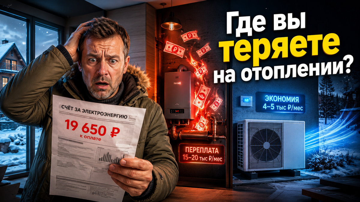 Тепловой насос или классика: где вы теряете и экономите на отоплении дома в 2026 году